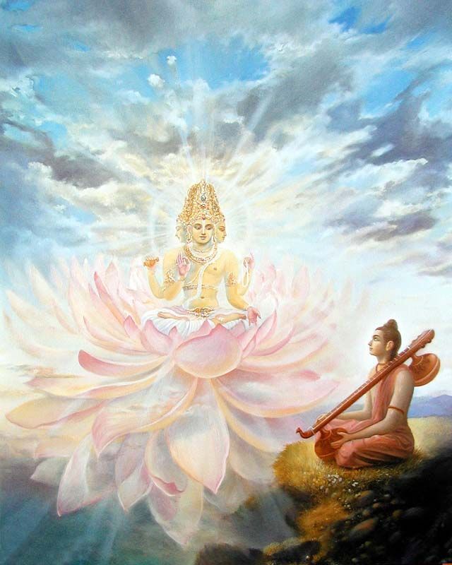 Господь Брахма и Мудрец Нарада Муни